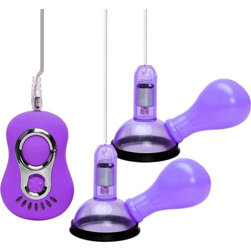 OLO Vibrating Nipple Sucker Fetish 7 Vibrator Speed Breast Clitoris Stimulator Nipple Pump Massager Sex Toys for Women