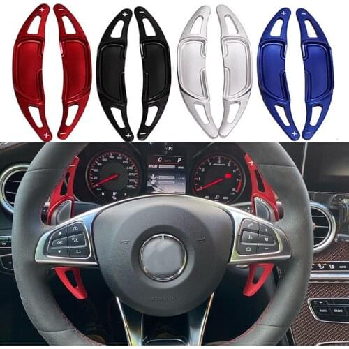Steering Wheel Shift Paddles For Mercedes-Benz GLC GLA AMG MB A35 A45 GLS63 CLA45 GLE63 2015-2019 Shifter Extension Car Styling