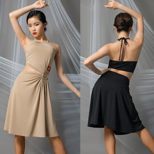 New Latin Dance Sexy Clothes Ladies Summer Modern Ballroom Dance Competition Dress Rumba Practice Clothes Salsa Dress VO1071