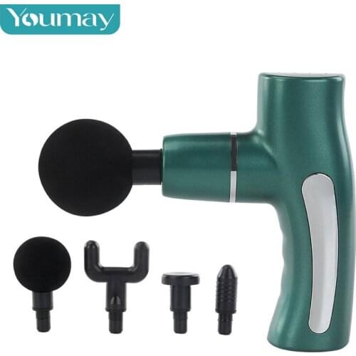 Professional Fascia Gun Fitness Body Deep Muscle Massage Relaxer High Frequency Vibration Mini Handheld Massager Fascia Gun