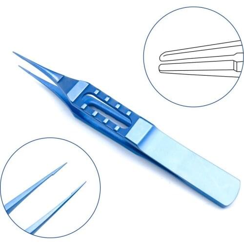 1pcs Straight Tying Forcep 85mm with 4.5mm tying platform surgical ophthalmic instruments