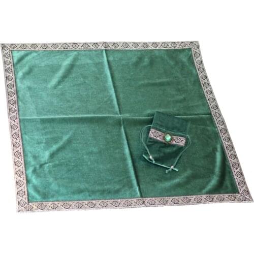 Altar Tarots Cloth Velvet Tarots Card Tablecloth with Bag Board Game Accessories