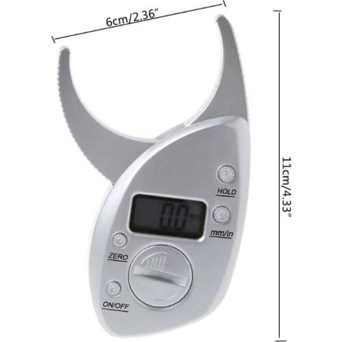 Body Fat Caliper Tester Scales Fitness Monitors Analyzer Digital Skinfold Slimming Measuring Instruments Electronic Fat Measure