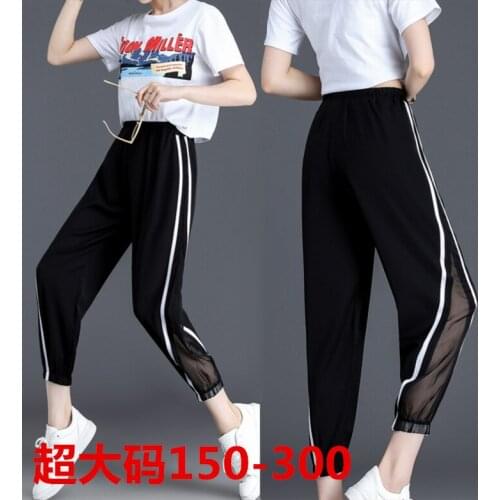 8XL Women Sport Pant Loose Quickly Dry Mesh Sweatpants Running Jogging Exercise Workout Casual Gym Trousers Sportswear Plus Size