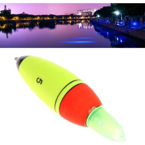 Luminous Fishing Float LED Light Stick Night Foam Tube Buoy Electronic Glowing Y51D