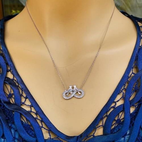 Budgerigar 925 Sterling Silver Necklace Women Girls Gift Jewelry Accessories Fashion Handmade Elegant Chain