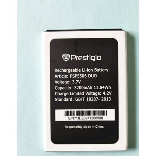 High Quality New 3.8V 3200Mah Replacement PSP5506 DUO Battery for Prestigio Grace Q5 5506 PSP5506 PSP 5506 Phone battery
