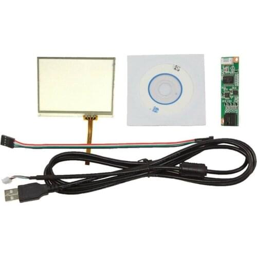 3.5inch 4 Wire Resistive Touch Panel 77mm x 64mm Handwriting Screen USB Card kit