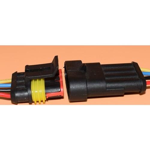 3 Pin Way Sealed Waterproof Electrical Wire Connector Plug Set auto connectors with cable