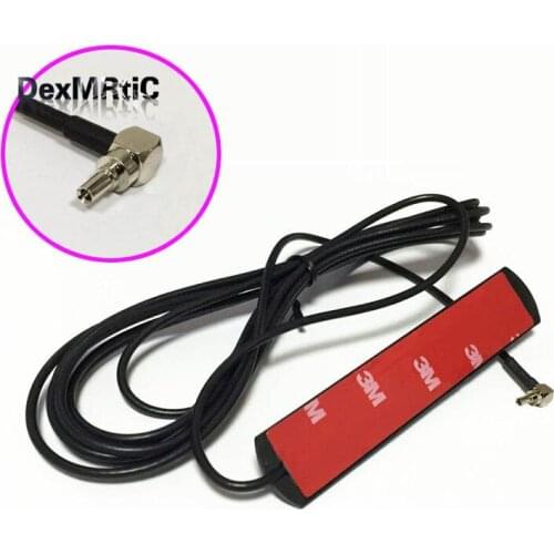 3G 4G LTE patch antenna 3dbi 3meters extension cable CRC9 male right angle connector