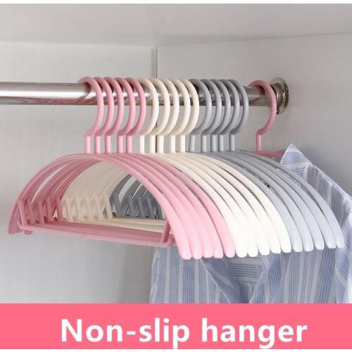 5PCS Increase thicker non-slip Hanger Racks Plastic Display Hangers Windproof Non-slip Coats Hanger Clothing Organizer Hanger