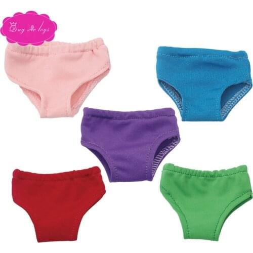The 6-color cotton panties are ideal for 18-inch girl doll doll accessories for childrens Christmas gifts c323