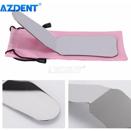 AZDENT 1 PC Dental Photography Mirrors Orthodontic Stainless Steel double-Sided Reflector 2