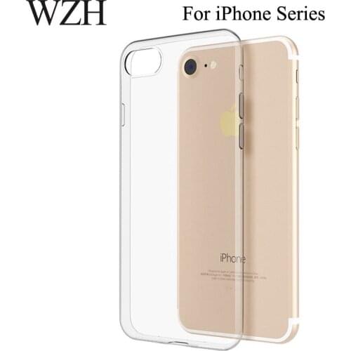 For iphone X XS XR XS MAX Clear Crystal Soft TPU Rubber Shockproof Ultra Thin Silicone Phone Cover Case for iPhone 6 7 6S 8 Plus