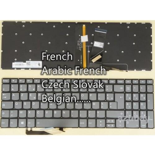 AF French CZ SK Belgian Keyboard For Lenovo S145-15IIL S145-15IKB S145-15IML S145-15IWL V140-15IWL V145-15AST V155-15API V15-ADA