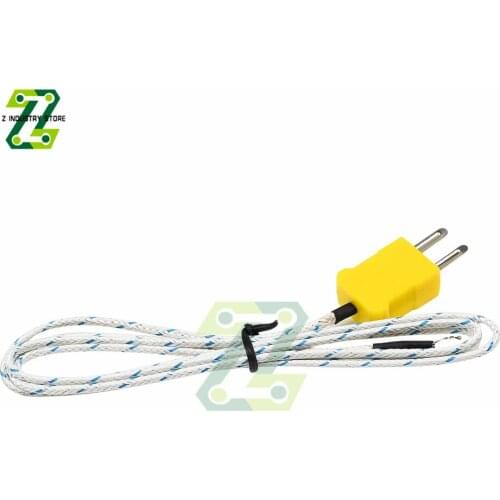 K-type Test Length 1Meter Wire Temperature Thermocouple Sensor Probe Tester Line For Thermostat Multimeter