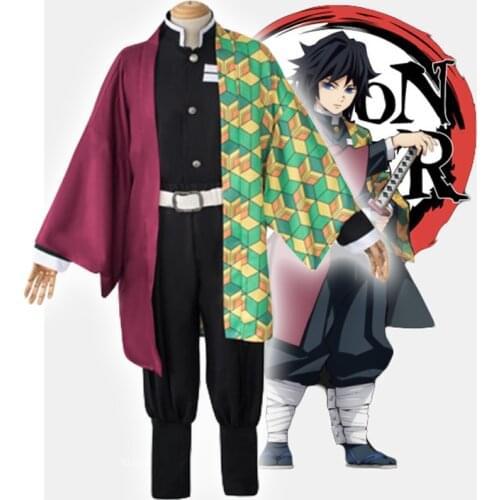 Kimetsu no Yaiba Demon Slayer Cosplay Costume Tomioka Giyuu Nezuko Agatsuma Zenitsu Tomioka Giyuu Muzan Cosplay anime