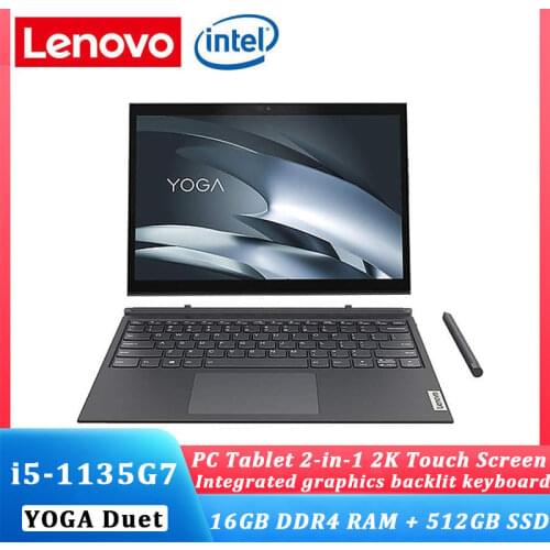 2021 New Lenovo Yoga Duet 2-in-1 Laptop PC 2K Touch Tablet+Keyboard intel i5-1135G7 16GB 512GB SSD Touch ThunderBolt4 Ultraslim