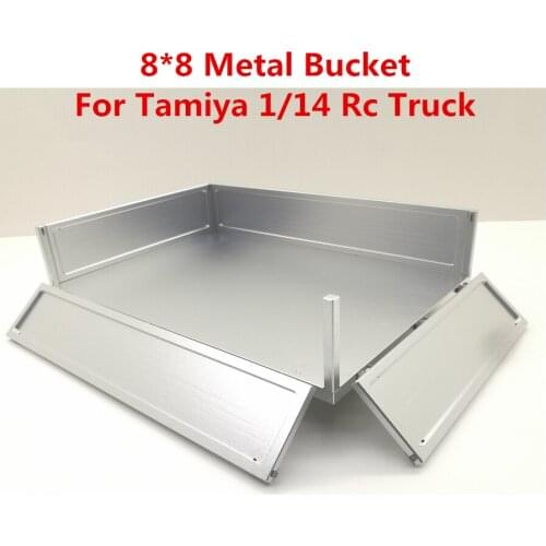 RC Truck 8X8 Metal Heavy Bucket Fit For Tamiya 1/14 RC Tractor Trailer VOLVO F16 56360 BENZ MAN SCANIA Truck Upgrade Parts