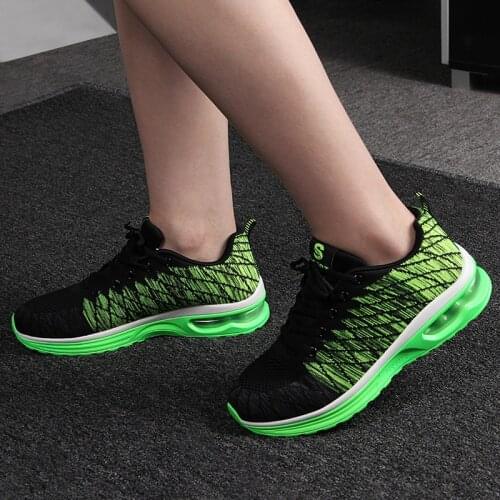 2021 Men Sneakers Breathable Outdoor Lightweight Flying Woven Air-Cushion Shock-Absorbing Shoes кроссовки мужские