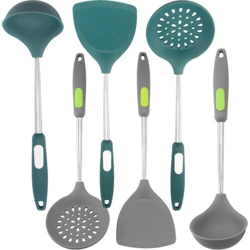 Kitchen Utensils Set Shovel Turners Spoon Colander Long Handle Non-stick Heat Resistant Cookware Kitchen Accessories Xyj