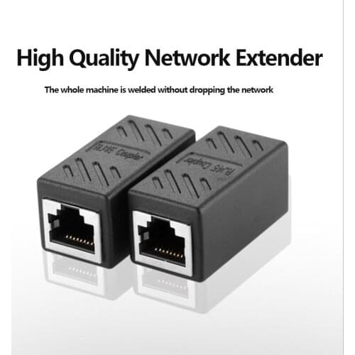 RJ45 Female to Female Network cable Connector Ethernet cable Adapter For Mini Dual RJ45 Interfaces Adapter Extender Injector