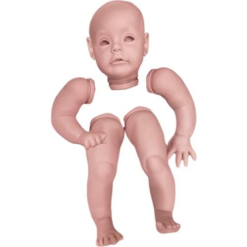 22inch Poluplar Sue-Sue Toddler Simulation Real Touch Reborn Doll Kit DIY Unpainted Soft Vinyl Birthday Gift Baby Toy Lifelike