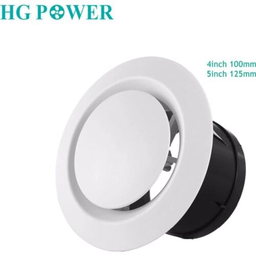 Adjustable Round Air Vent Outlet ABS Air Extractor Cover for Exhaust Fan Hood Household Ventilation Grill for Wall Ceiling Fan