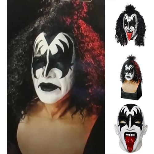 Deluxe Adult Overhead The Demon Mask Halloween Costume Cosplay Props Adult Latex Masks d88