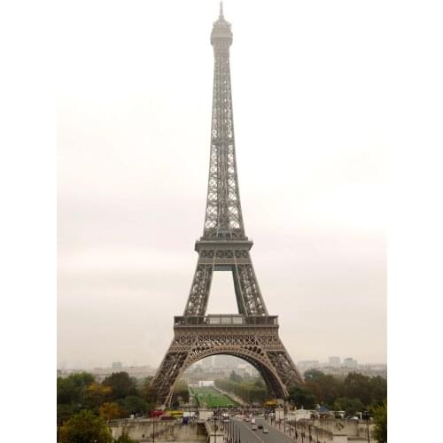 High Spray Modern Beautiful Paris View Beautiful Eiffel Towel in Foggy day Wall Art Home Decoration Art