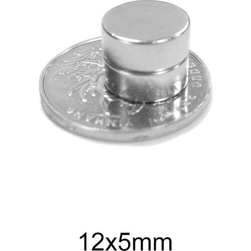 10/20/30/50/100pcs 12x5 Powerful Magnetic Magnets disc 12mmx5mm Round Permanent Magnet 12x5mm Neodymium Magnet Strong 12*5
