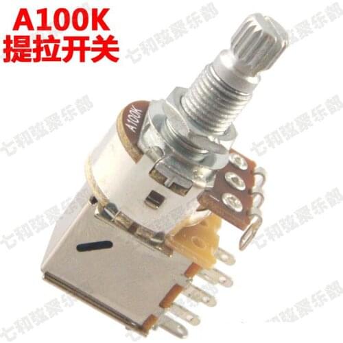 3 Pcs/lot A100K Push Pull Guitar Control Pot Potentiometer For Electric Guitar Bass