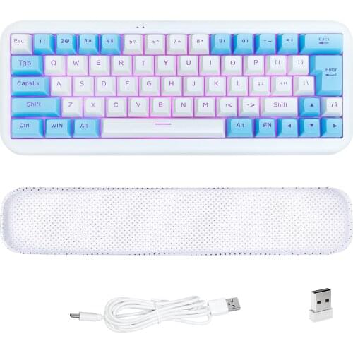 60% Wired Gaming Keyboard, RGB Backlit Ultra-Compact Mini Keyboard (Black)