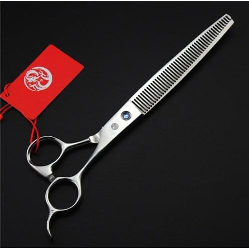 7.5 Inch Professional Pet Grooming Scissors Dog Cat Pets Grooming Thinning Shears Scissors 440C Barber Scissors