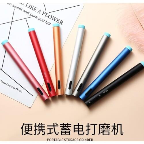 USB Portable Nail Drill Machine 12000rpm Nail Salon Mini Nail Polishing Pen Manicure Grinding Device For Nail Drill Bits(2015-19