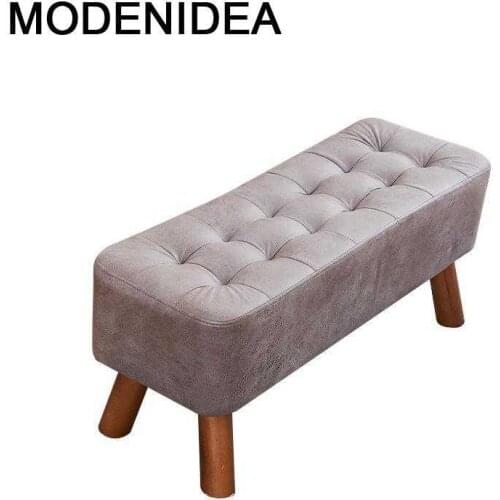 Living Room Footstool Cover Nordic Furniture Vestidor Step Stool Small Pouf Rangement Ottoman Change Shoes Poef Taburete Chair