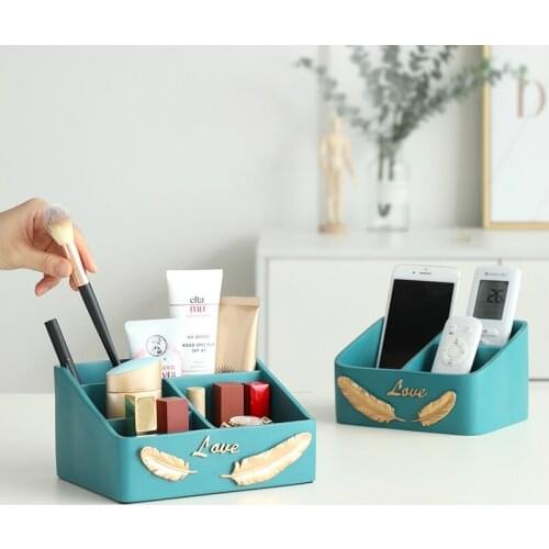 Home decor Desk Organizer Office Table Accessories Home Organization Storage Home Office Desktop Multi-functional Storage Box