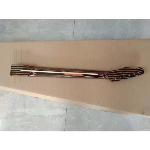 Free shipping zebrawood electric guitar and bass neck fretless bass neck