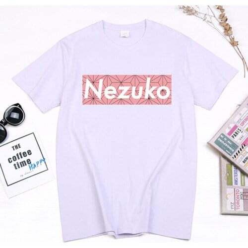 Demon Slayer Funny Cartoon T Shirt Women Man Anime Kimetsu No Yaiba Casual Fashion T-shirt Korea Style Summer Unisex Tees