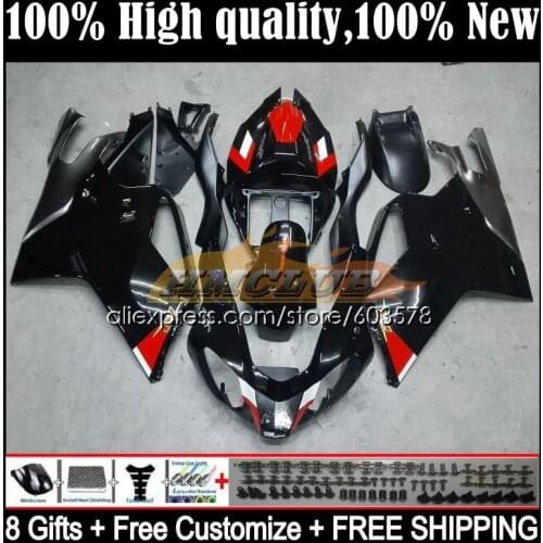 Kit For Aprilia Mille RSV 1000 R RR RSV1000RR 53CL.77 RSV1000R 1000R 2003 2004 2005 2006 RSV1000 03 04 05 06 Fairing Gloss black