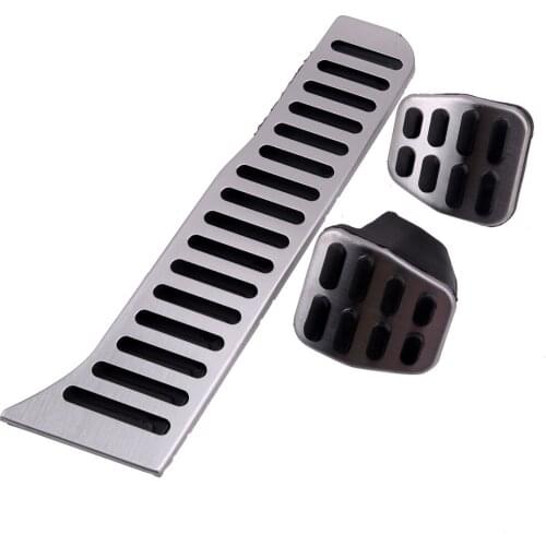 3pcs Car Manual Transmission Fuel Brake Clutch Pedal Cover Fit For VW Golf Jetta MK5 MK6 CC Scirocco B6 Left Hand Drive Only