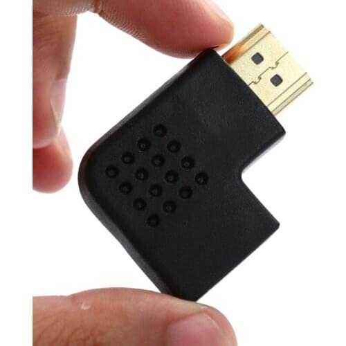 Left & Right 90 180 Degree Angled HDMI Male to Female Adapter Connector Cable