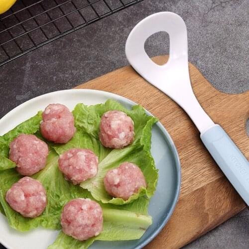 Stainless Steel/Plastic Meatball Maker Spoon Versatile Non-Stick Meat Baller Scoop Meat Ball Making Tool Kitchen Gadget Tool