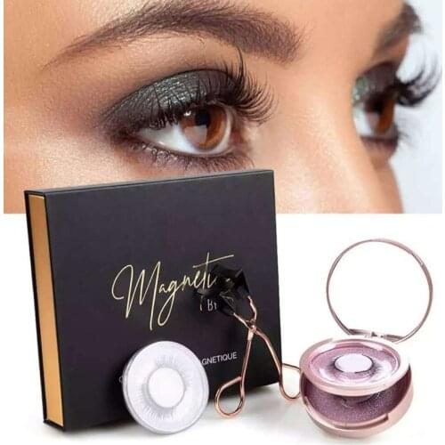 Magnetic Eyelash Kit Reusable Fluffy 3D Eyelash Mink Lashes Natural Look Lashes for Women Handmade NIN668