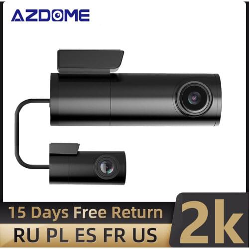AZDOME BN03 5.0G WIFI Mini Hidden Dash Cam 2K 1440P GPS Car Dash Camera Dual Sight Night Vision Cam Car DVR 24H Parking Monitor