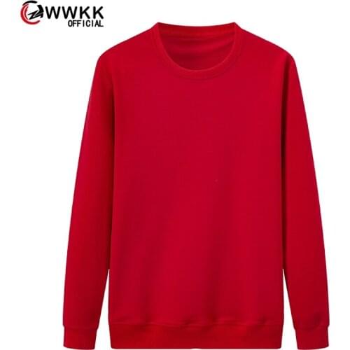 WWKK 2020 Winter Mens Hip Hop Multi-colour Hoodies Velvet Fabrics Fleece Sweatshirts 3 Solid Color Winter Men Sweatshirts