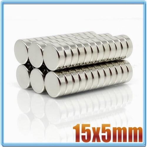 2/5/10/20/50Pcs 15x5 Neodymium Magnet 15mm x 5mm N35 NdFeB Round Super Powerful Strong Permanent Magnetic imanes Disc 15x5 mm