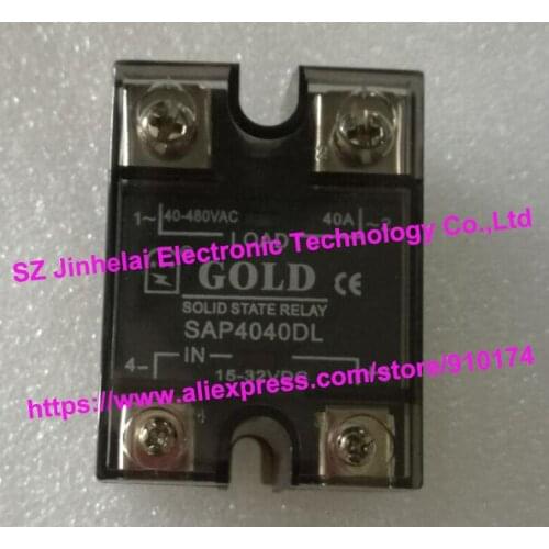 Authentic original SAP4040DL GOLD Single-phase solid state relay DC control AC 40A 3-32VDC 40-480VAC