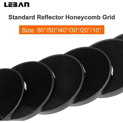 Standard Reflector Aluminum Honeycomb Grid 6.7'' 17cm 2/3/4/5/6/7mm for Bowens Standard Reflector Grid Photography Studio