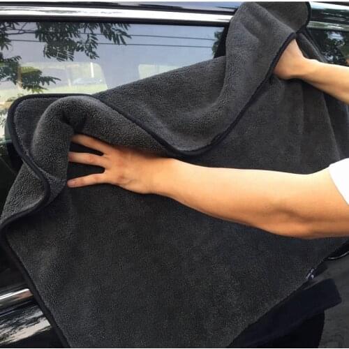 1PCS 1200GSM 40x60cm 60x90cm Microfiber Towel Car Detailing Cleaning Drying Cloth Thick Car Washing Rag for Car Kitchen Office
